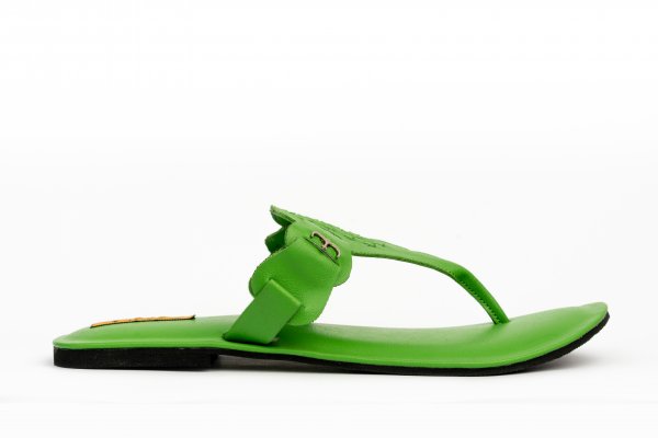 Women Chatai Green Slippers